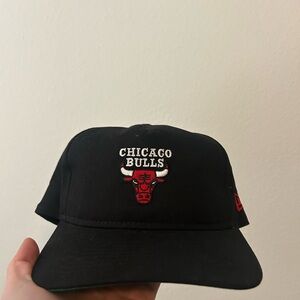New Era Black and Red Cap Chicago Bulls